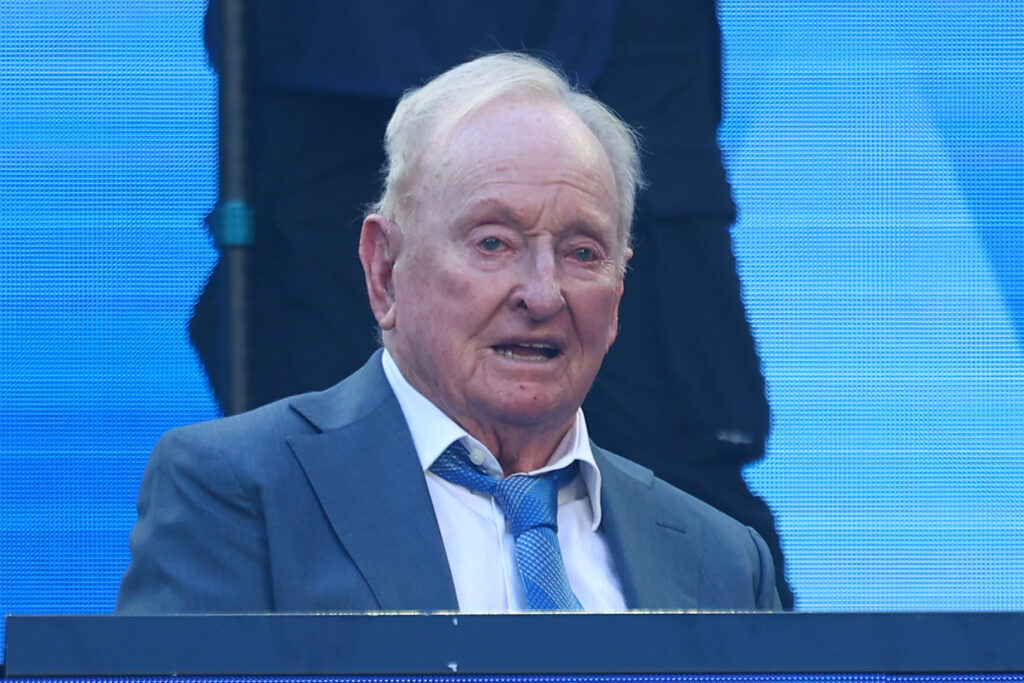 Rod Laver pictured during the 2026 Australian Open