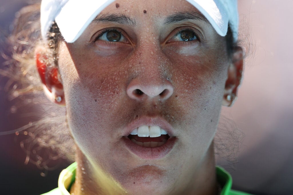 Madison Keys pictured at the 2026 Australian Open