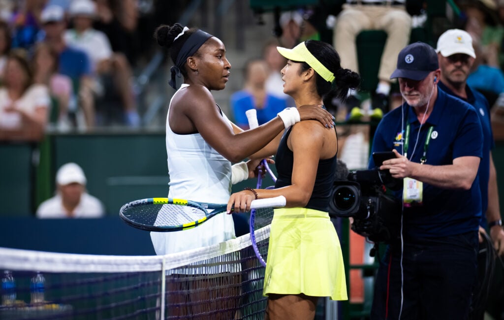 Alex Eala and Coco Gauff embrace