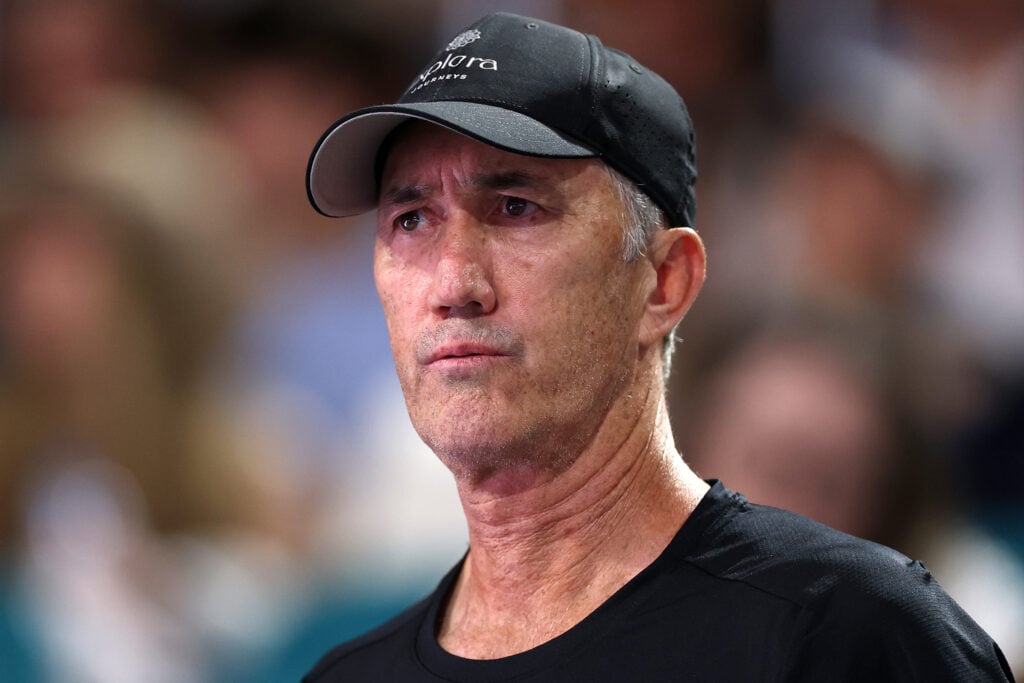 Darren Cahill pictured during the 2026 Miami Open semi-finals.