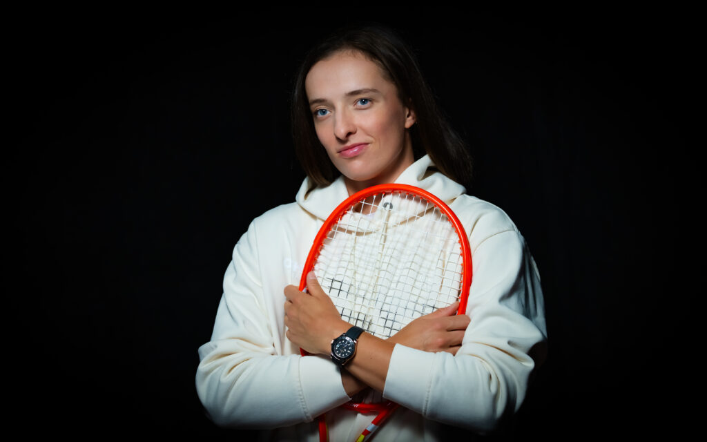 Iga Swiatek pictured at the 2026 Stuttgart Open