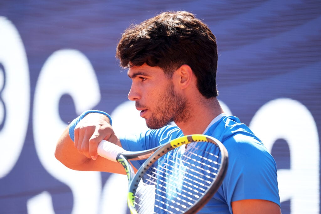 Carlos Alcaraz pictured at the 2026 Barcelona Open