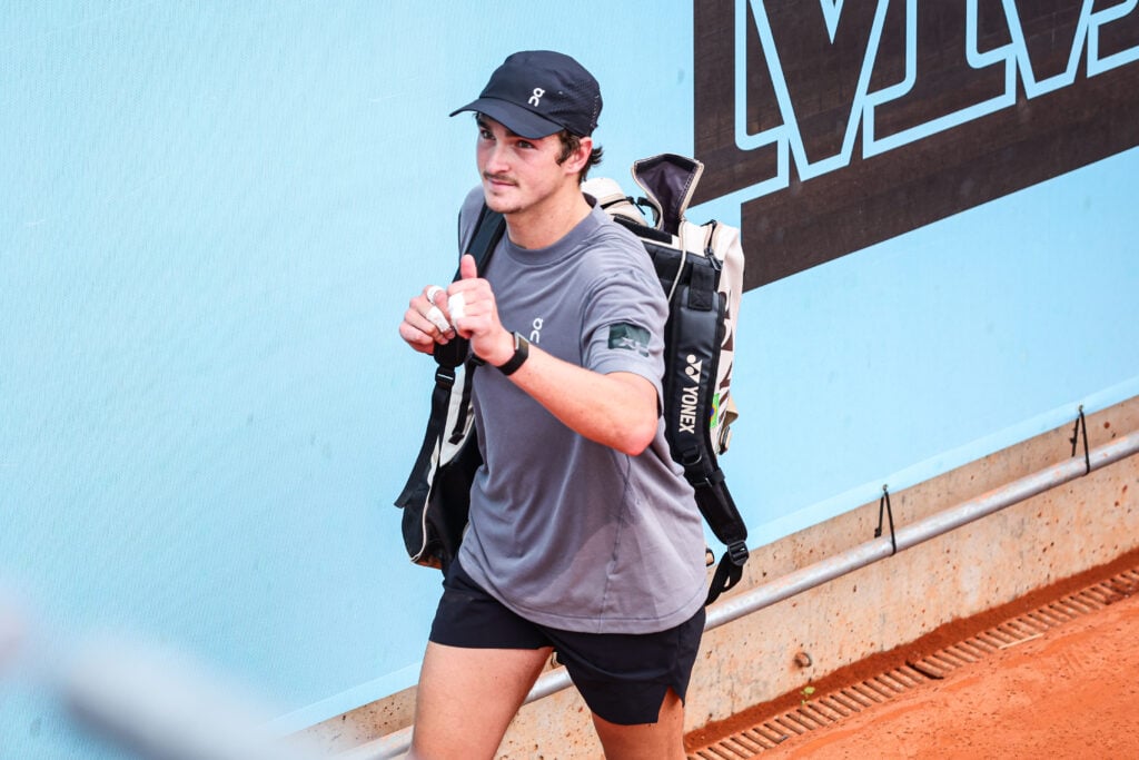 Joao Fonseca pictured at the 2026 Madrid Open.