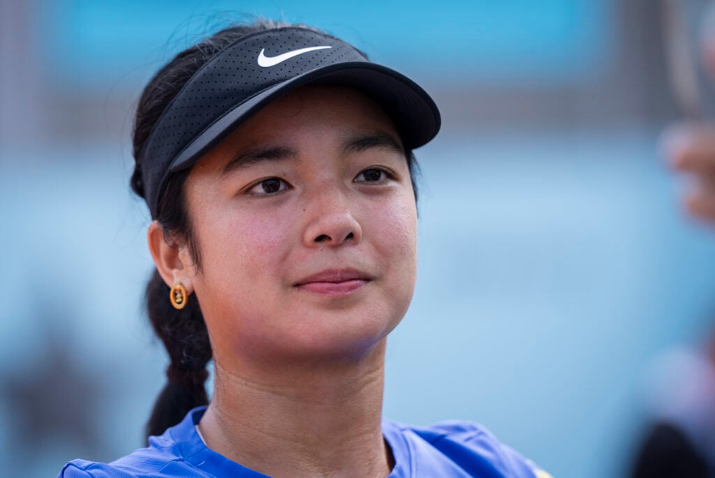 Alex Eala pictured at the 2026 Madrid Open