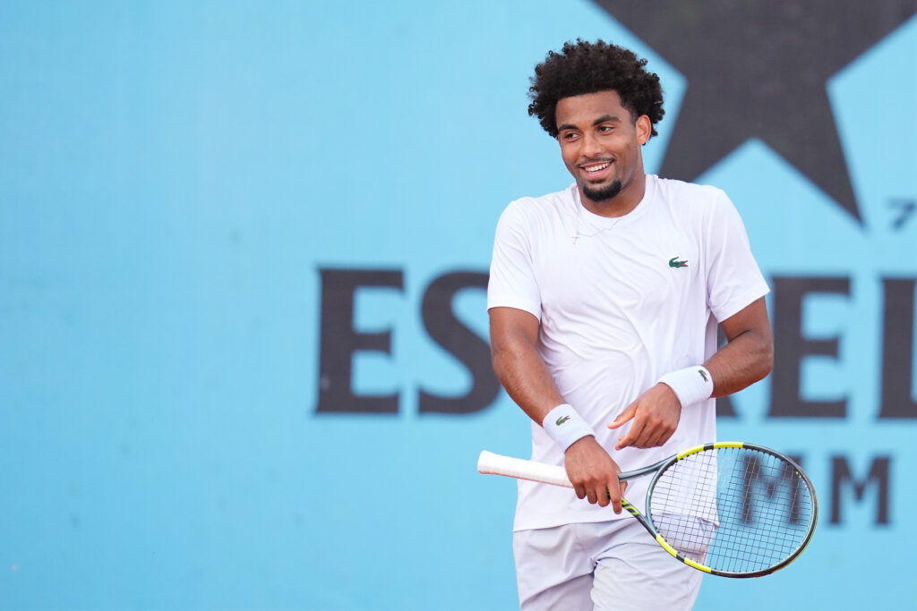 Arthur Fils of France practices during the Mutua Madrid Open 2026, ATP Masters 1000 and WTA 1000, at La Caja Magica on April 23, 2026 in Madrid, Spain.