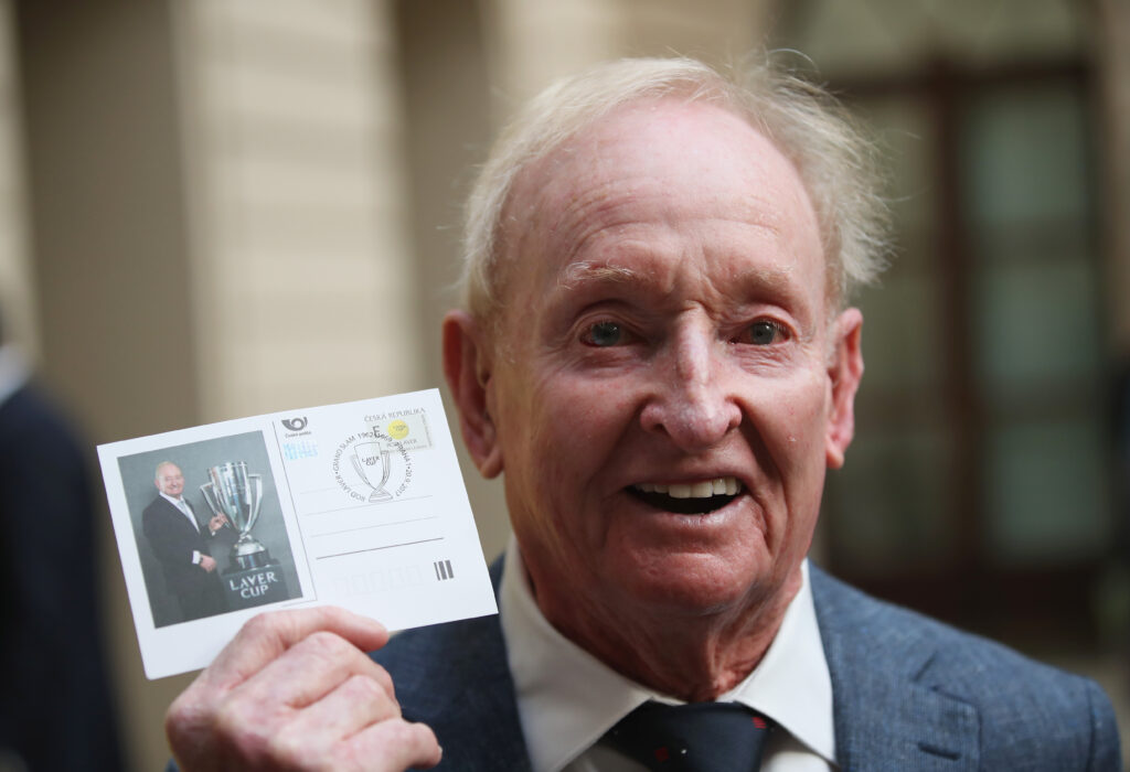 Rod Laver pictured at the 2017 Laver Cup