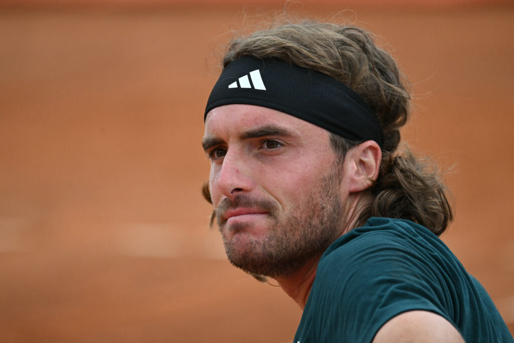 Stefanos Tsitsipas pictured at the 2026 Italian Open