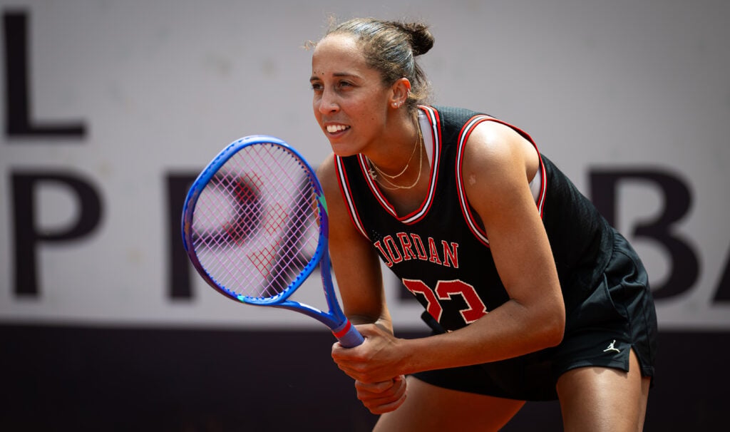 Madison Keys of the United States during practice on Day Two of the Internazionali BNL D'Italia at Foro Italico on May 06, 2026 in Rome, Italy