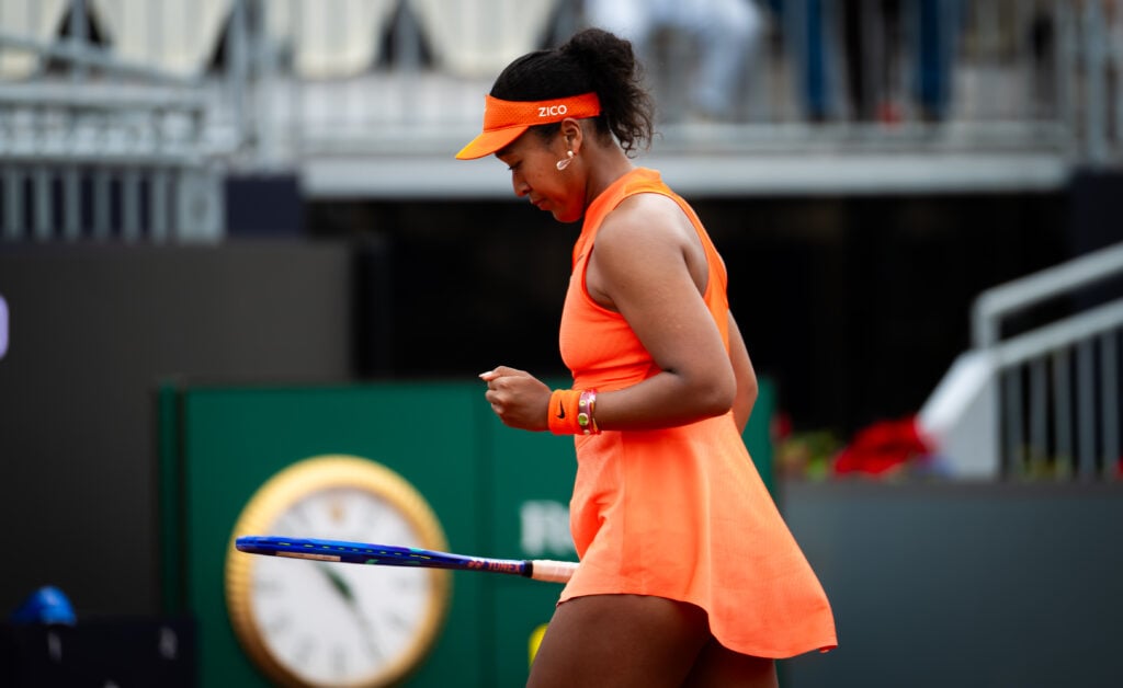 Naomi Osaka pumps her fist