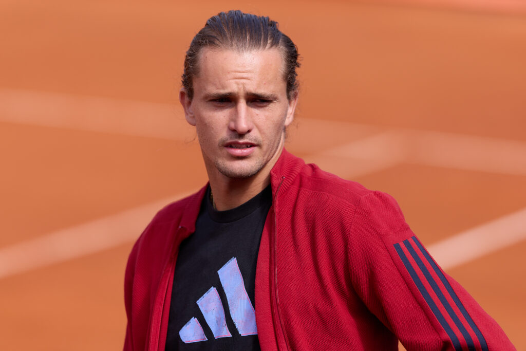 Alexander Zverev pictured ahead of the 2026 Italian Open