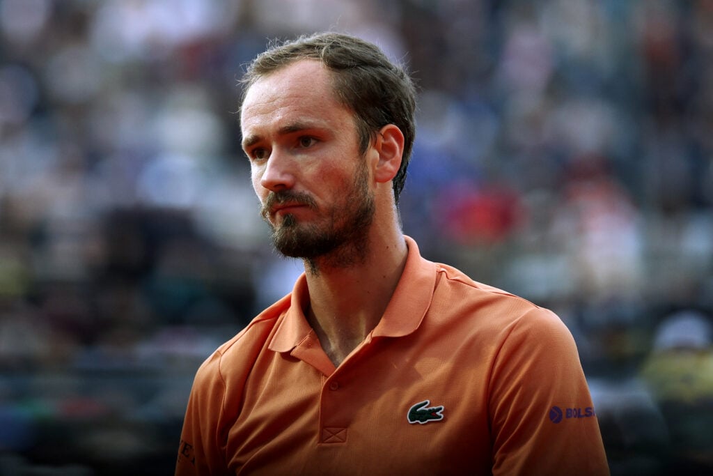 Daniil Medvedev pictured during the 2026 Italian Open