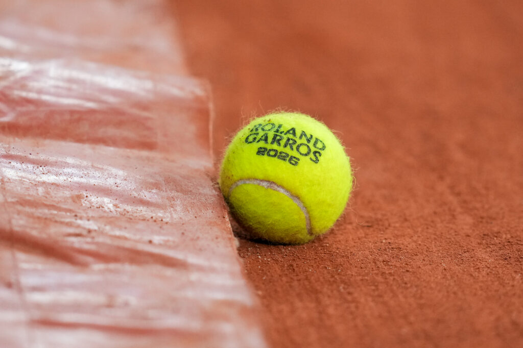 An image of a tennis ball at the 2026 French Open
