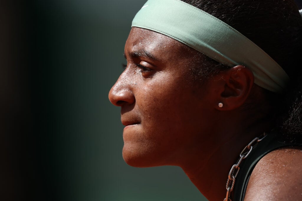 Hailey Baptiste pictured at the 2026 French Open