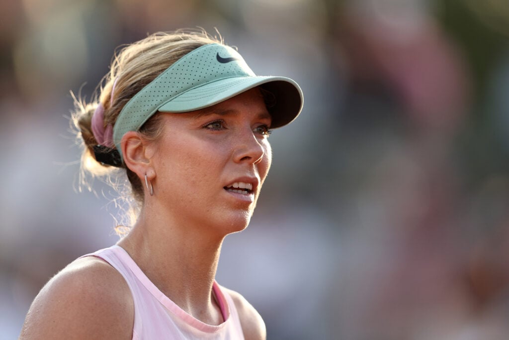 Katie Boulter pictured during the 2026 French Open