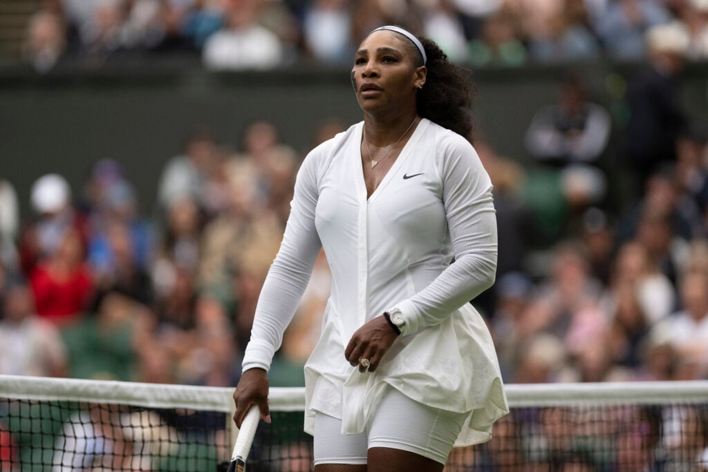 Serena Williams pictured at Wimbledon in 2022.