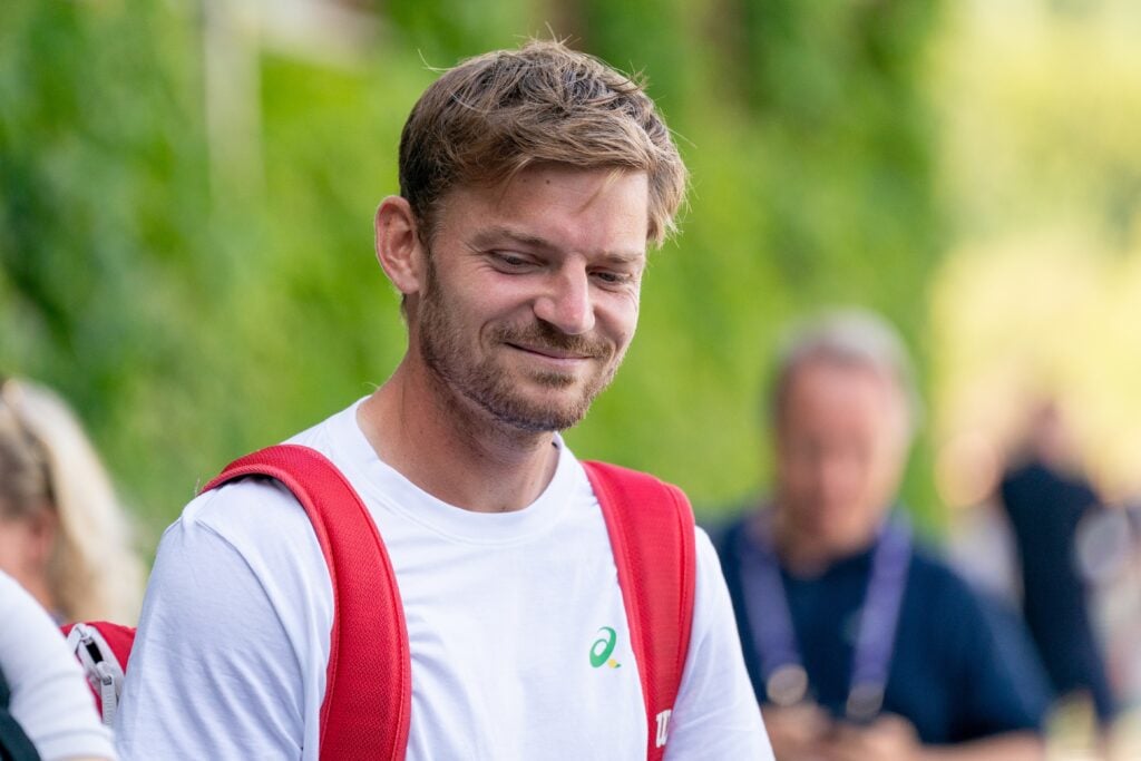 David Goffin of Belgium prior to The Championships Wimbledon 2025 at All England Lawn Tennis and Croquet Club on June 29, 2025 in London, United Kingdom.