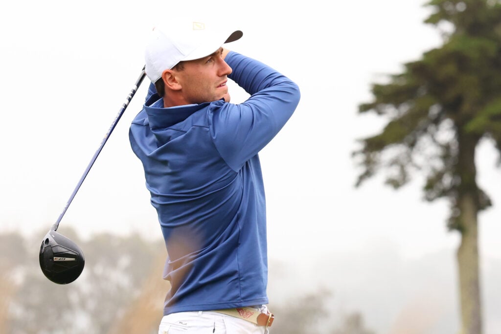 Casper Ruud plays golf ahead of the 2025 Laver Cup.