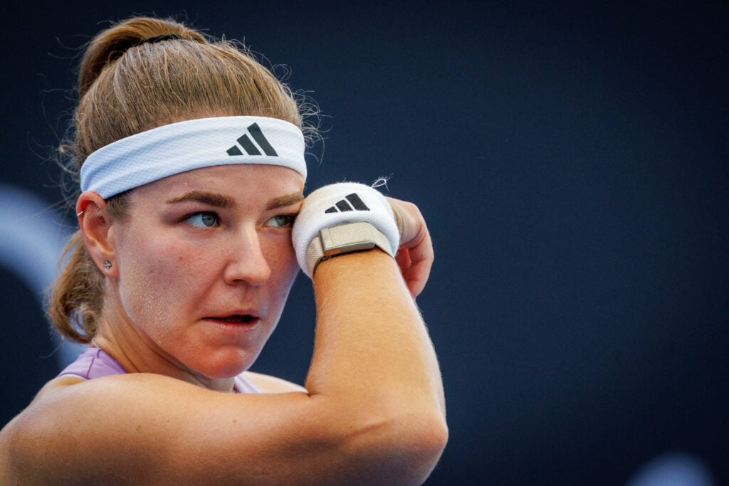 Karolina Muchova pictured at the Brisbane International.