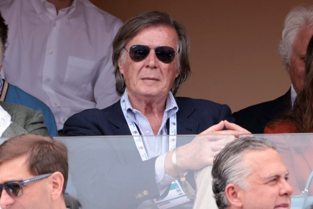 Adriano Panatta watches from the stands at the 2026 Monte Carlo Masters.