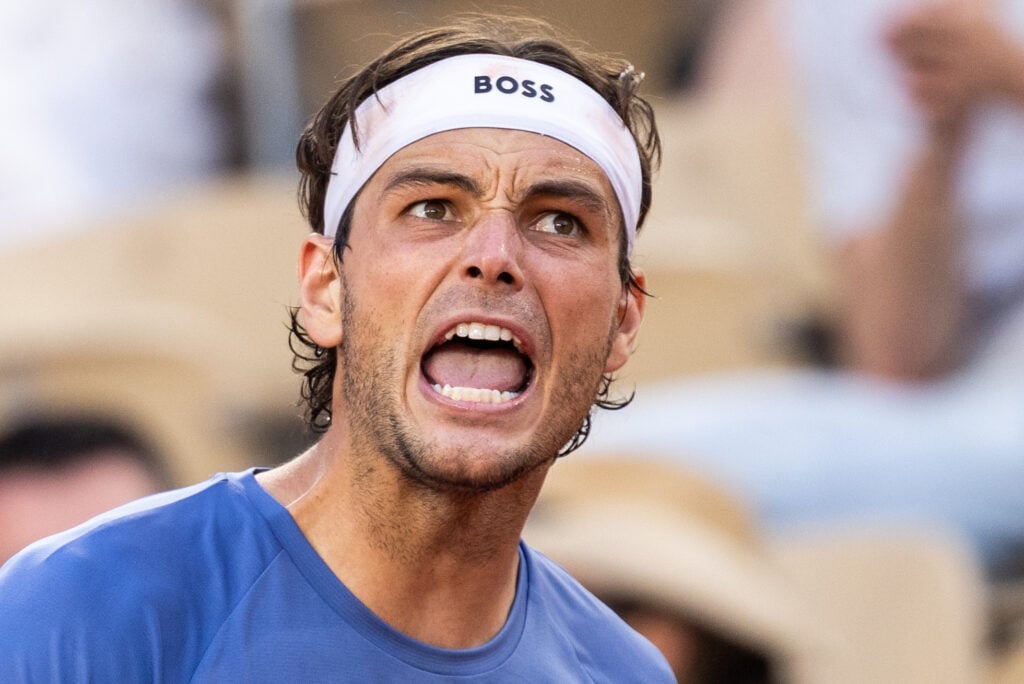 Taylor Fritz pictured during the 2026 French Open.