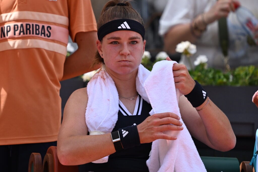 Karolina Muchova pictured during the French Open.