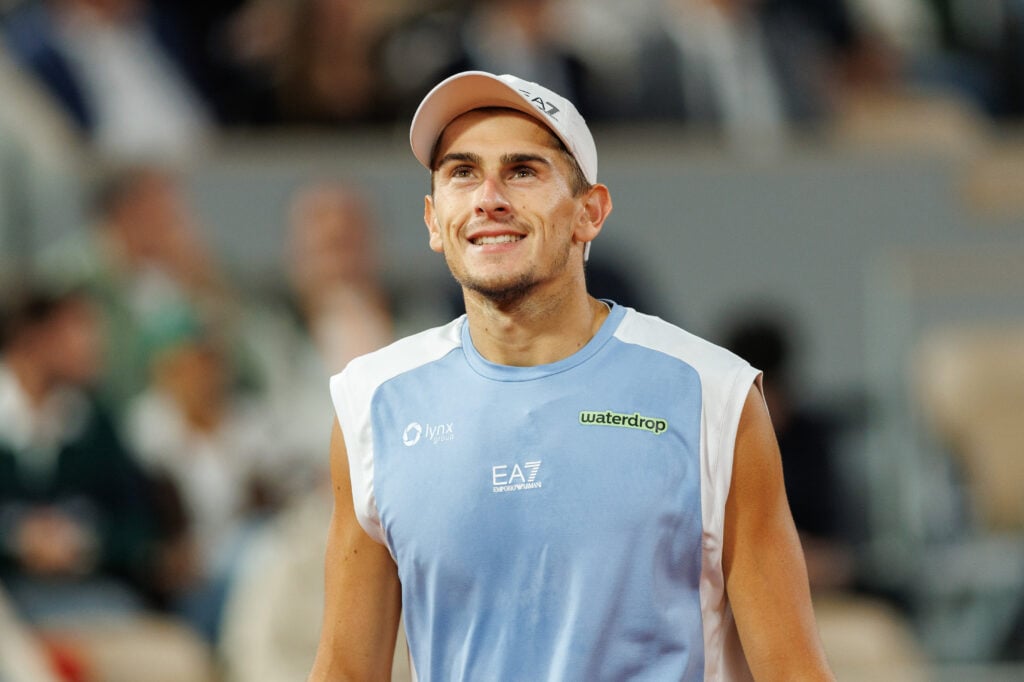 Matteo Arnaldi pictured during the French Open.