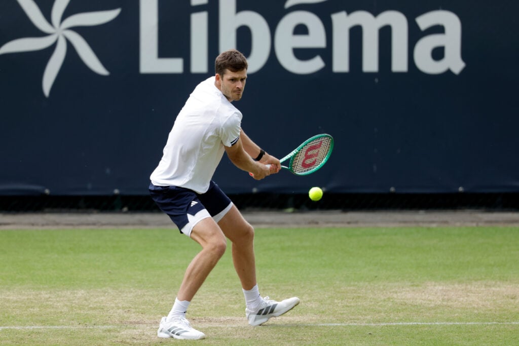 Hubert Hurkacz of Poland during Day One of the 2026 Libema Open at Autotron on June 10, 2026 in Rosmalen, Netherlands.
