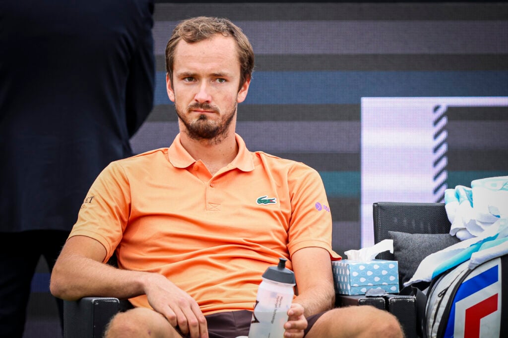 Daniil Medvedev pictured during the 2026 Libema Open.
