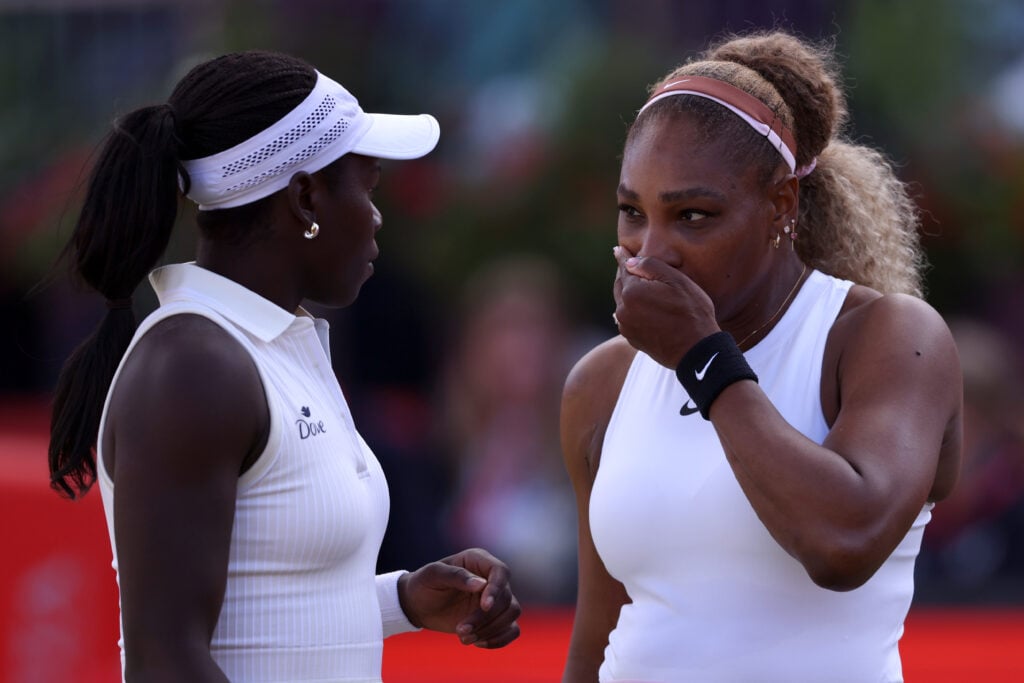 Victoria Mboko and Serena Williams pictured together at the 2026 Queen's Club.