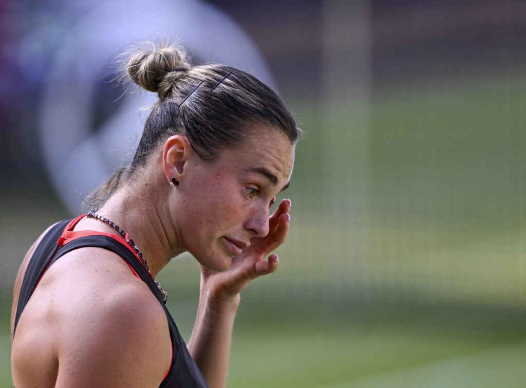 Aryna Sabalenka pictured during the 2026 Berlin Open.
