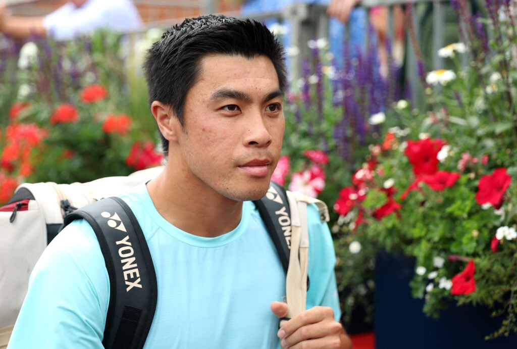 Brandon Nakashima pictured ahead of his semi-final match at Queen's.