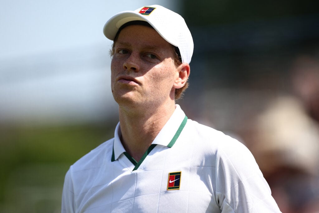 Jannik Sinner looks on at the Hurlingham Club in 2026.