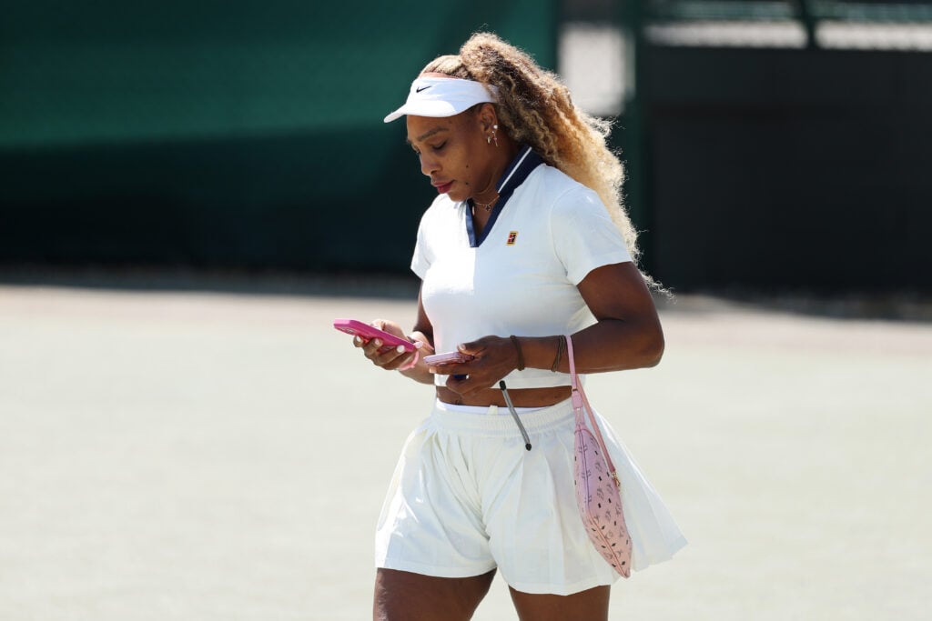 Serena Williams ahead of Wimbledon in 2026.