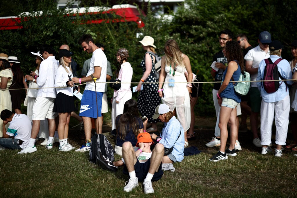 A picture of the Wimbledon queue in 2026.