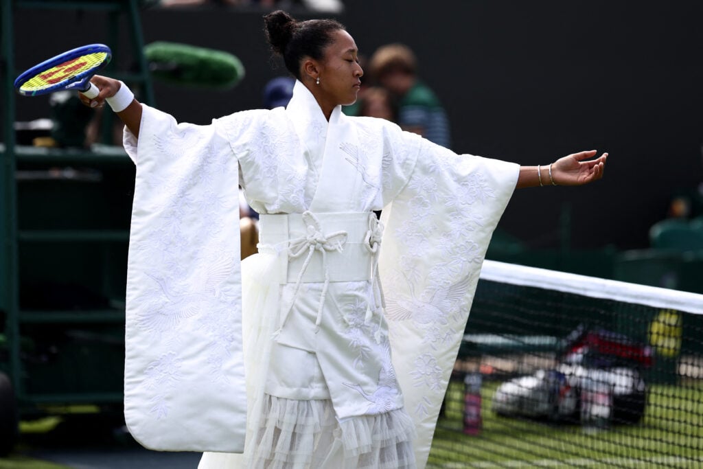 Naomi Osaka ahead of her first round match at Wimbledon in 2026.