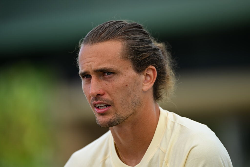 Alexander Zverev speaking to press ahead of Wimbledon in 2026.
