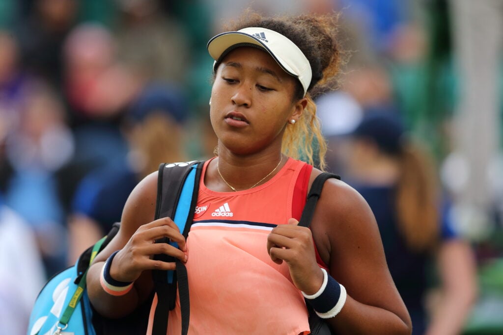 Naomi Osaka pictured during the 2018 Nottingham Open.