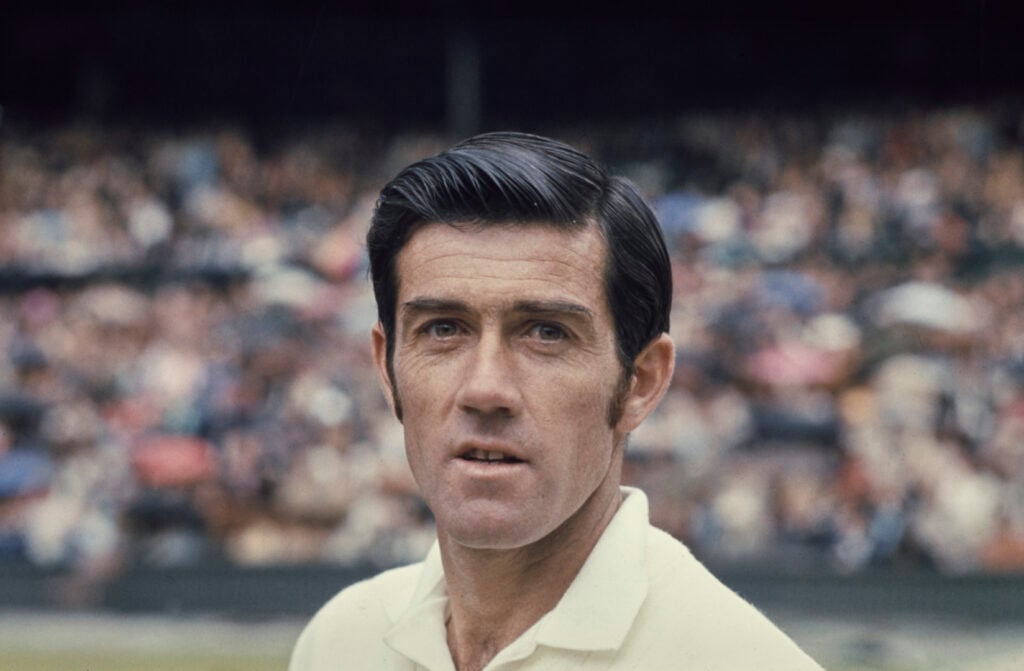 A portrait of Australian tennis player Ken Rosewall, All England Lawn Tennis Club, Wimbledon, London, 1971.