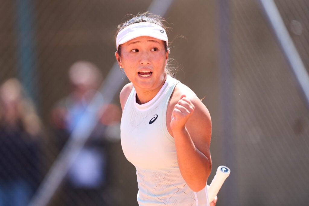Claire Liu pictured at an ITF event in 2024.