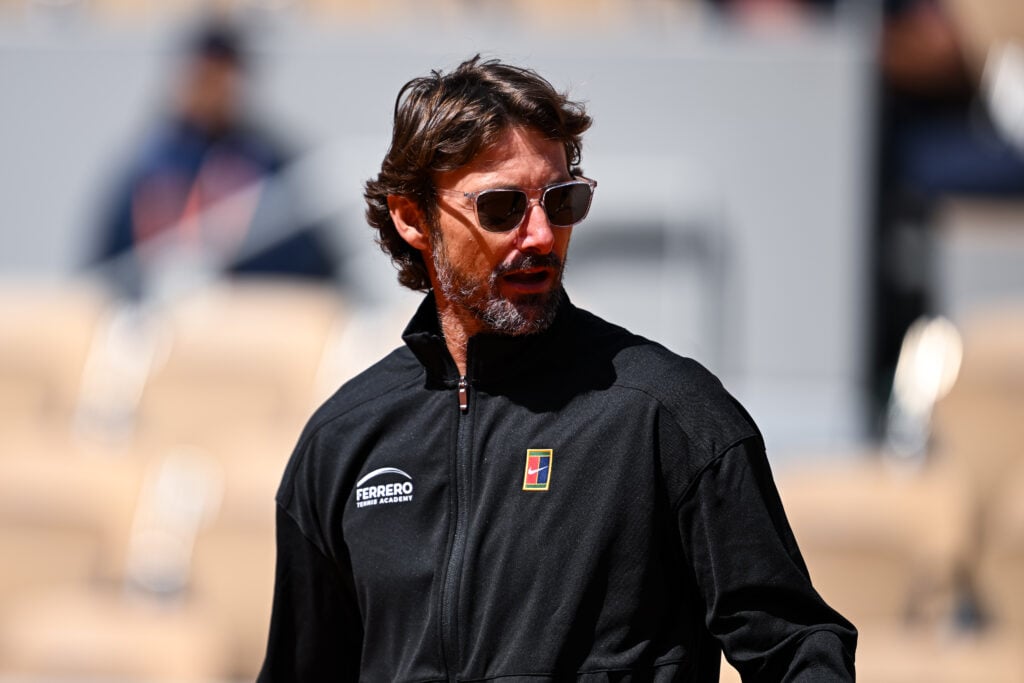Juan Carlos Ferrero pictured ahead of the 2025 French Open.