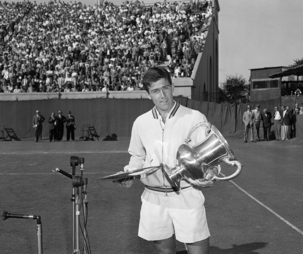 Australian tennis player Ken Rosewall at the 1956 US Open in New York on Sep. 9, 1956.