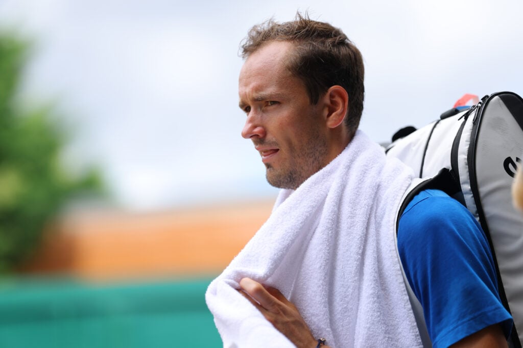 Daniil Medvedev pictured at Wimbledon in 2026.