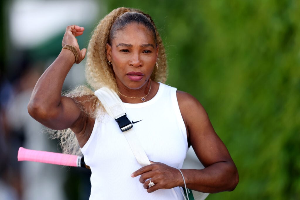 Serena Williams pictured at the 2026 Wimbledon Championships.