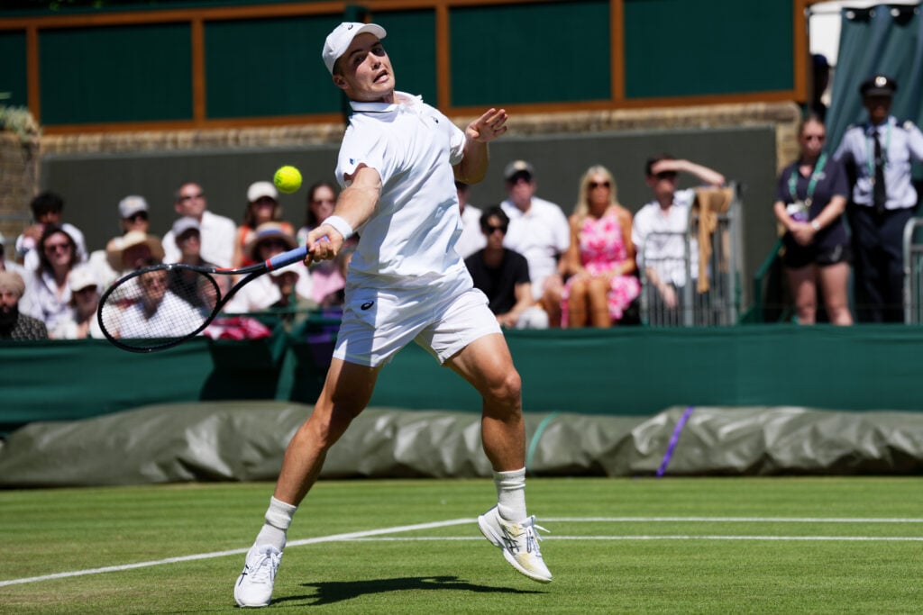 Arthur Fery of United Kingdom during Day Four of the The Championships - Wimbledon 2026 at All England Lawn Tennis and Croquet Club on July 2, 2026 in London, England.