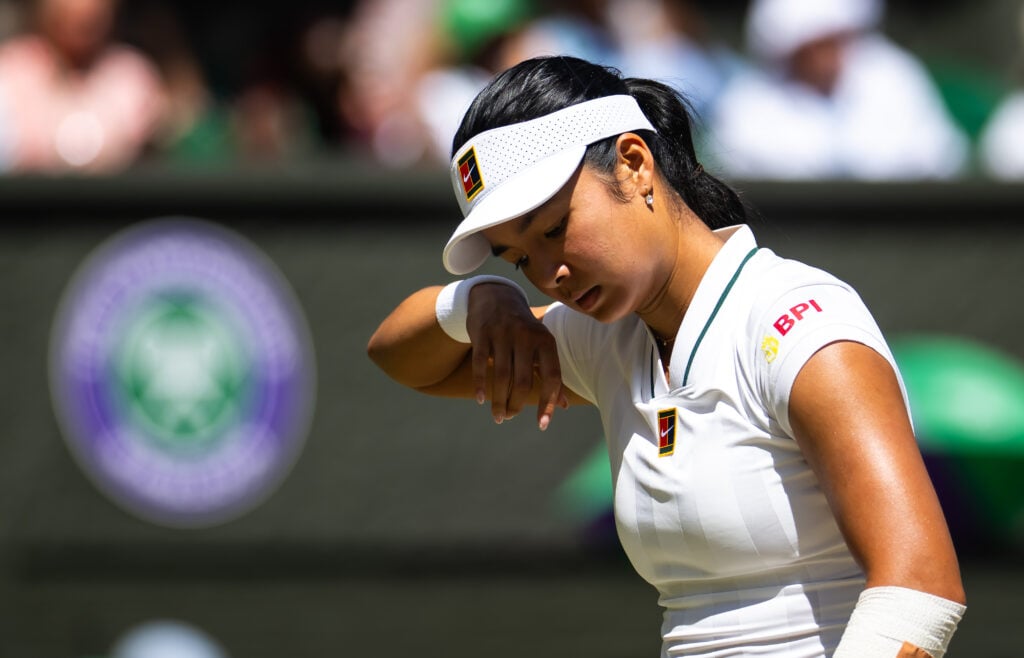 Alex Eala pictured at the 2026 Wimbledon Championships.