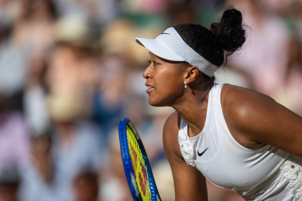 Naomi Osaka looks focused