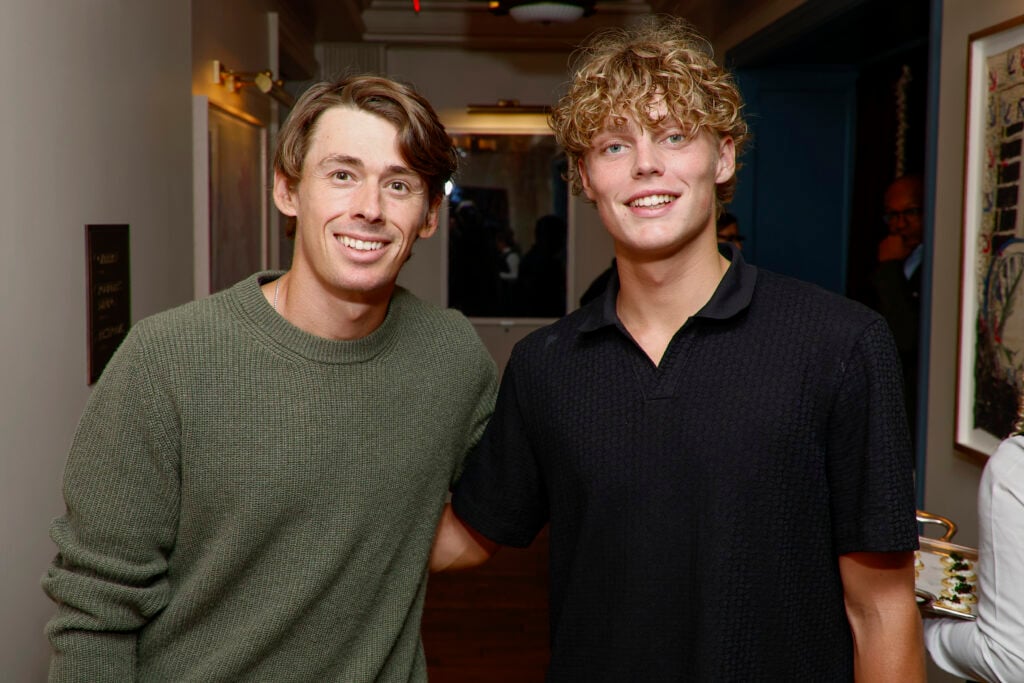 Alex de Minaur and Cruz Hewitt pictured ahead of the 2026 Washington Open.