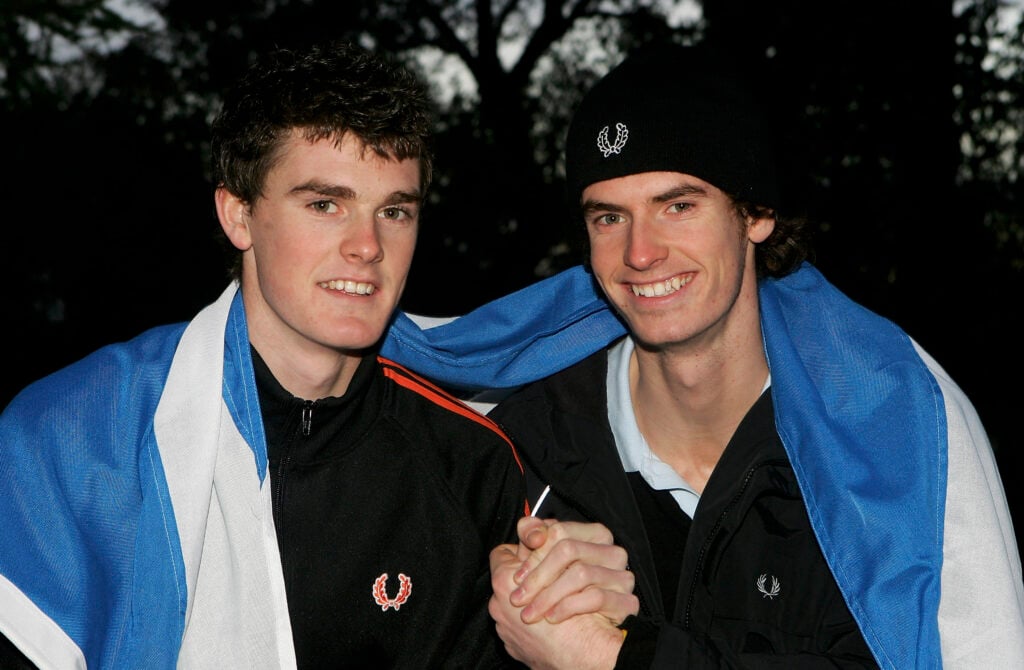 Jamie Murray and Andy Murray pictured together in 2005.